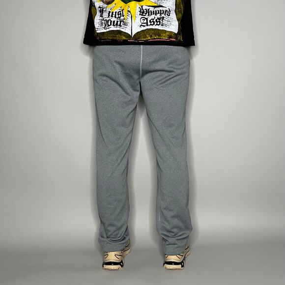 Nike Sweatpants Grey Polyester Black Swoosh Therma Fit - Picture 3 of 4